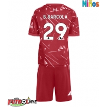 Camiseta Liverpool Bradley Barcola #29 Primera Equipación para niños 2026-27 manga corta (+ pantalones cortos)